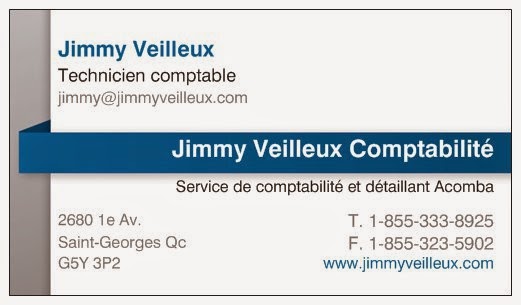 Comptabilité Jimmy Veilleux | 2680 1re Avenue Clermont-Pépin, Saint-Georges, QC G5Y 3P2, Canada | Phone: (418) 225-6670