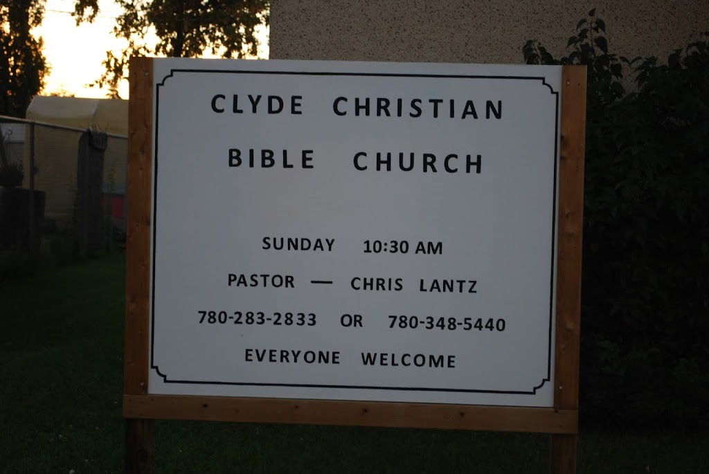 Clyde Christian Bible Church | 5011 51 St, Clyde, AB T0G 0P0, Canada | Phone: (780) 348-5440