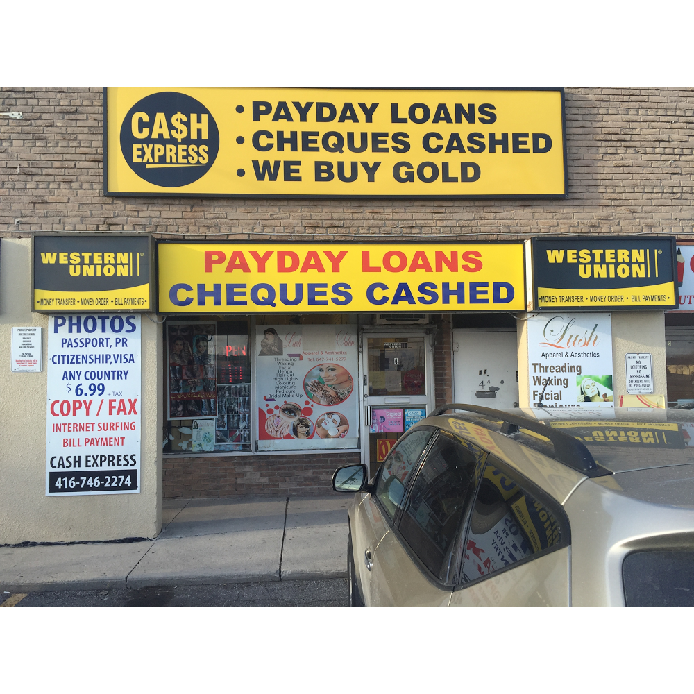 Ca$h Express | 4 Rexdale Blvd, Etobicoke, ON M9W 1N6, Canada | Phone: (416) 746-2274