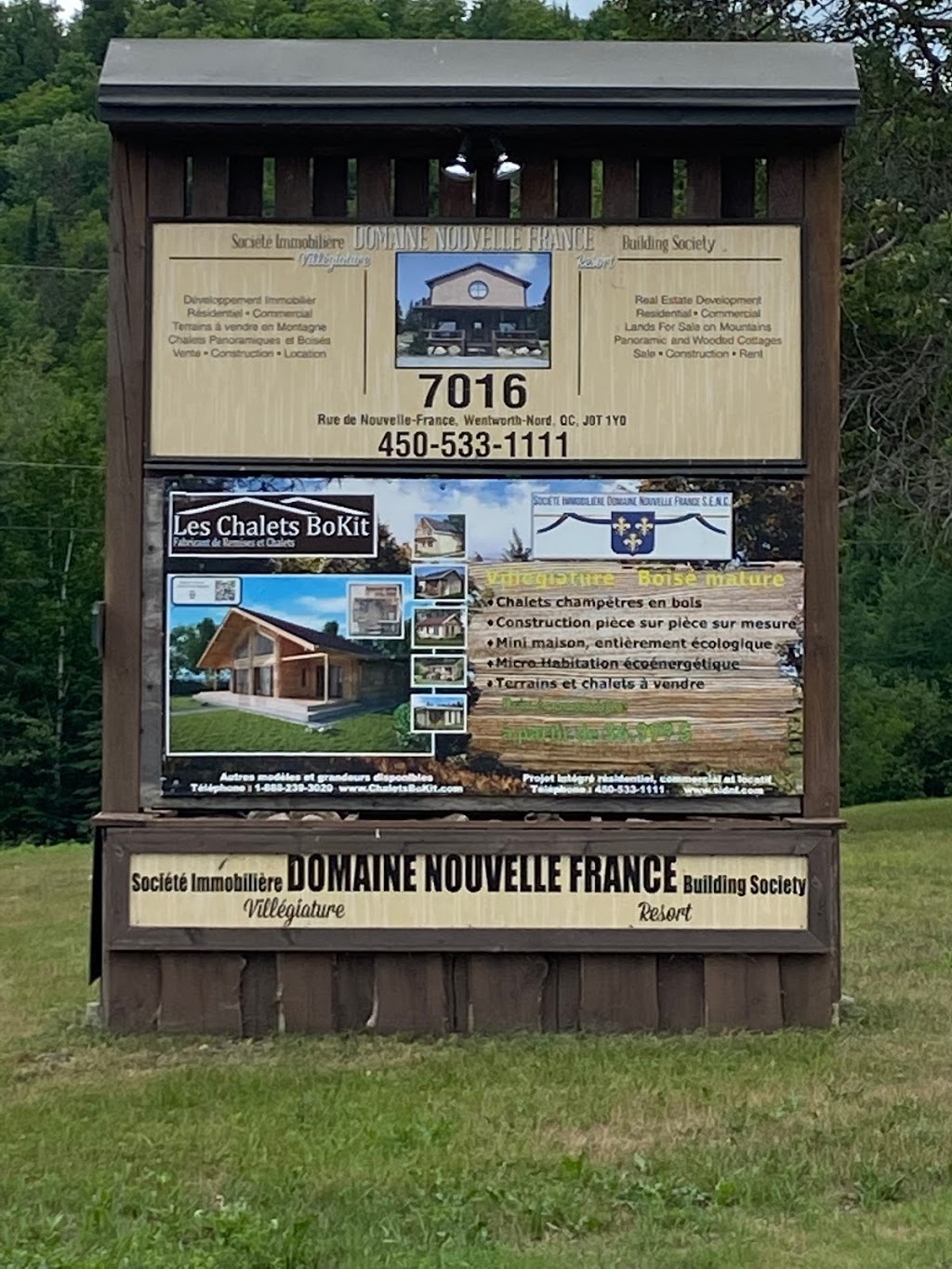 Domaine Nouvelle France | 7016 Route Principale, Wentworth-Nord, QC J0T 1Y0, Canada | Phone: (450) 533-1111