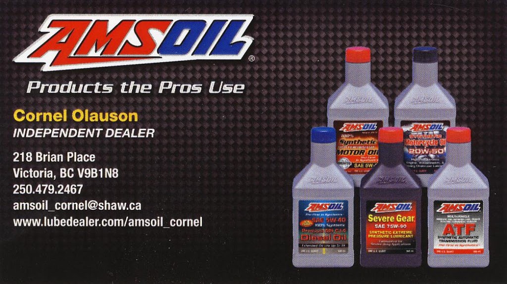 Cornel Olauson - Independent Amsoil Dealer | 218 Brian Pl, Victoria, BC V9B 1N8, Canada | Phone: (250) 479-2467