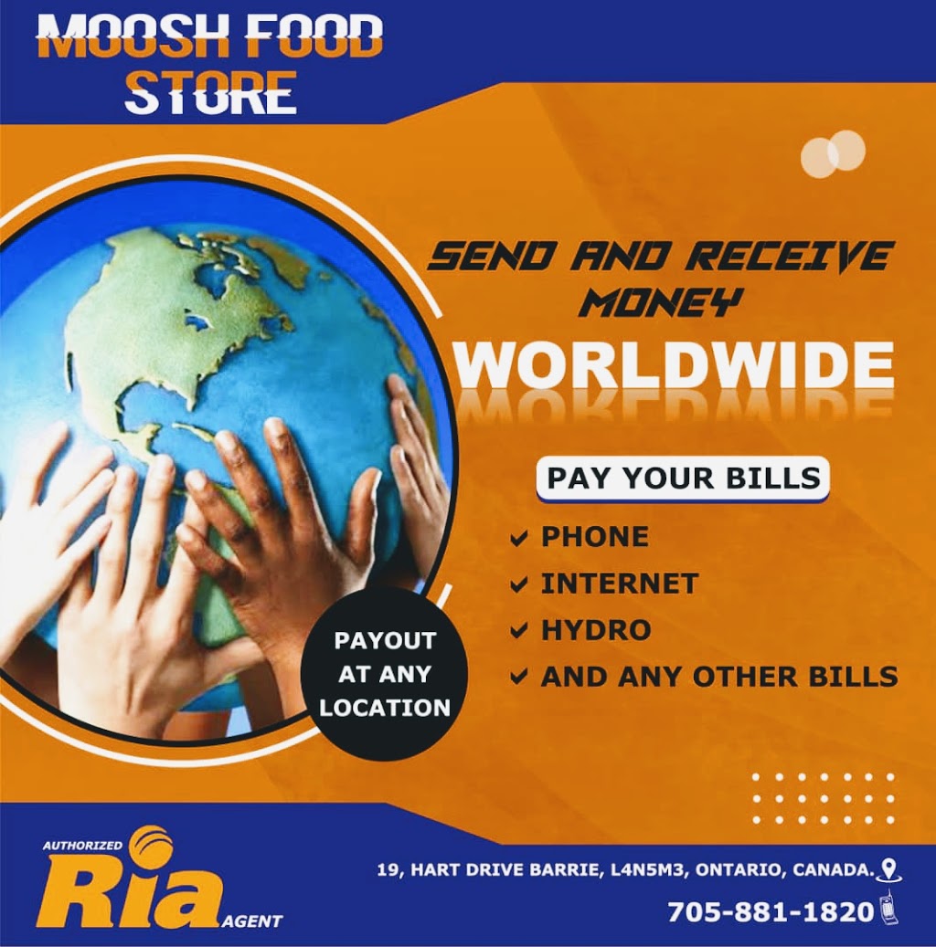 RIA MONEY TRANSFER AGENT Moosh convenience store | 19 Hart Dr #104, Barrie, ON L4N 5M3, Canada | Phone: (705) 881-1820