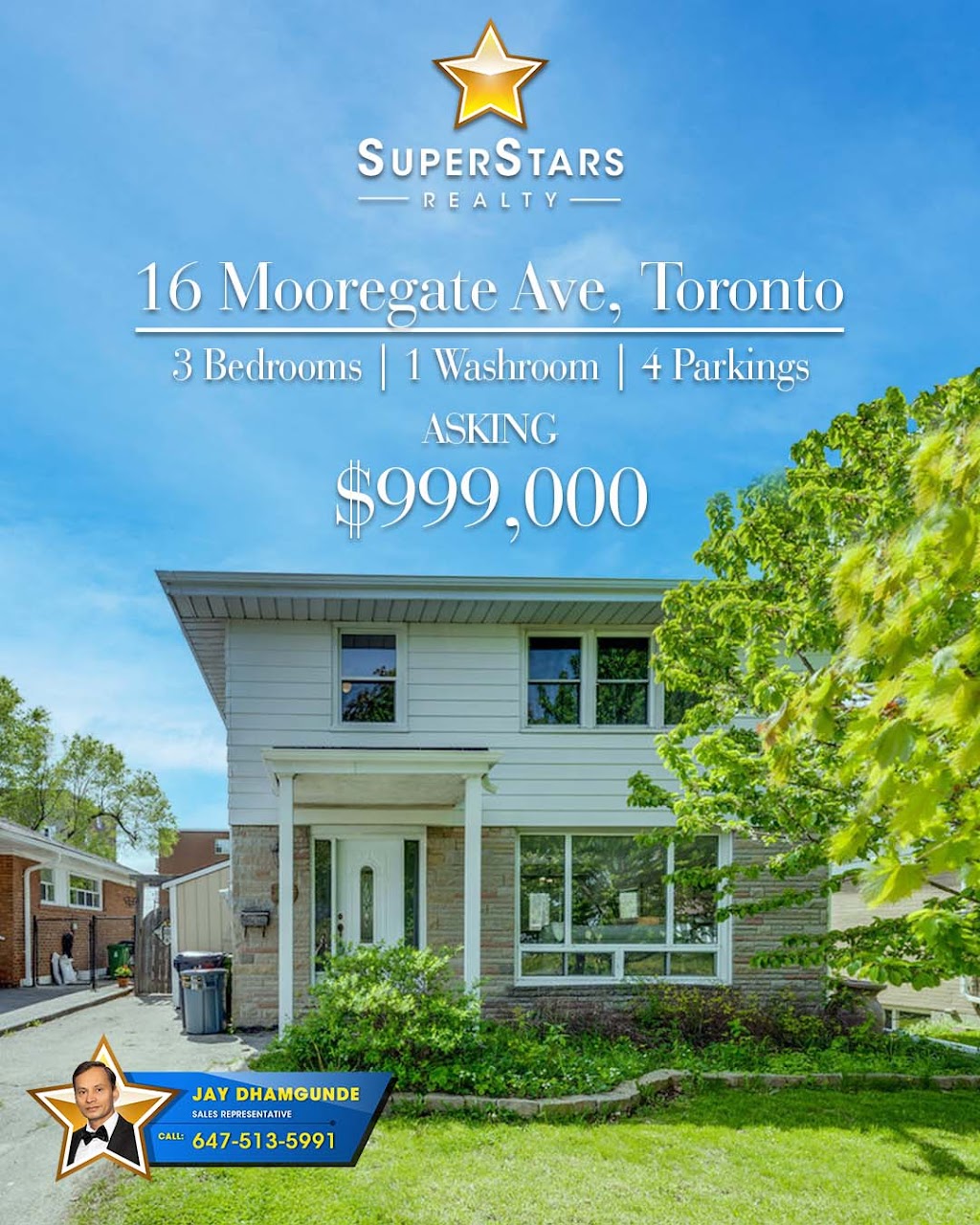 Jay4RealEstate | 208 Featherstone Ave, Markham, ON L3S 4J1, Canada | Phone: (647) 513-5991