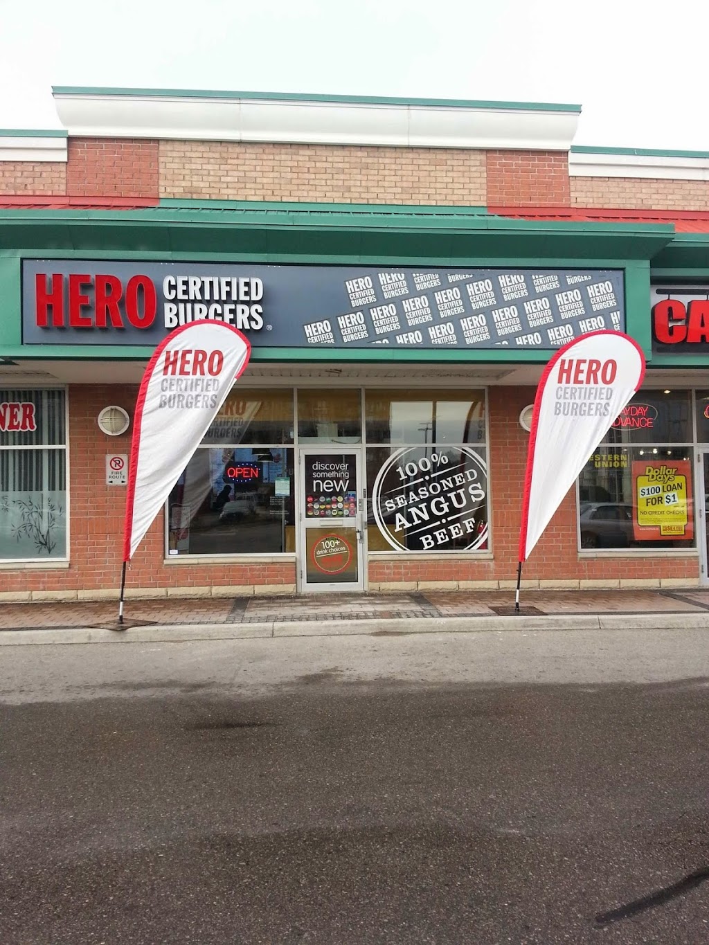 Hurontario & Ray Lawson - Hero Certified Burgers | 17 Ray Lawson Blvd #7, Brampton, ON L6Y 5L8, Canada | Phone: (905) 230-8155