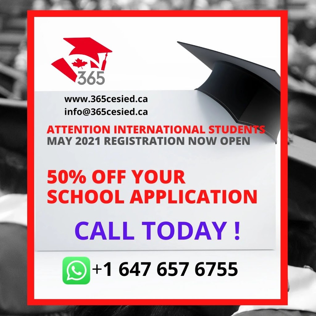 365 Canada International Education and Integration Services | 5004 Timberlea Blvd Unit 205, Mississauga, ON L4W 5C5, Canada | Phone: (647) 657-6766