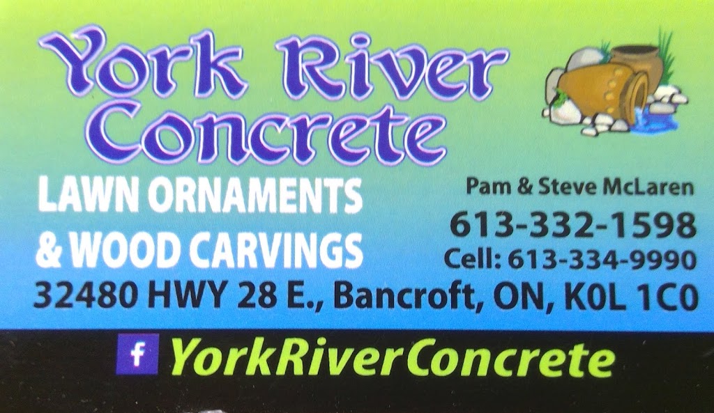 York River Concrete Lawn Ornaments | 32480 Hwy 28, Bancroft, ON K0L 2L0, Canada | Phone: (613) 332-1598