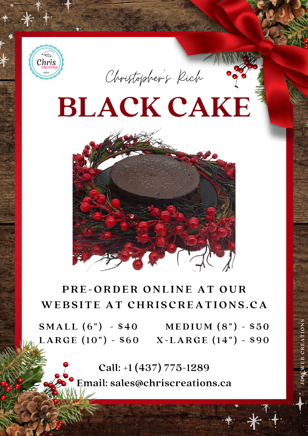 Chris Creations | 50 Glebe Crescent, Brampton, ON L6S 1G1, Canada | Phone: (437) 775-1289