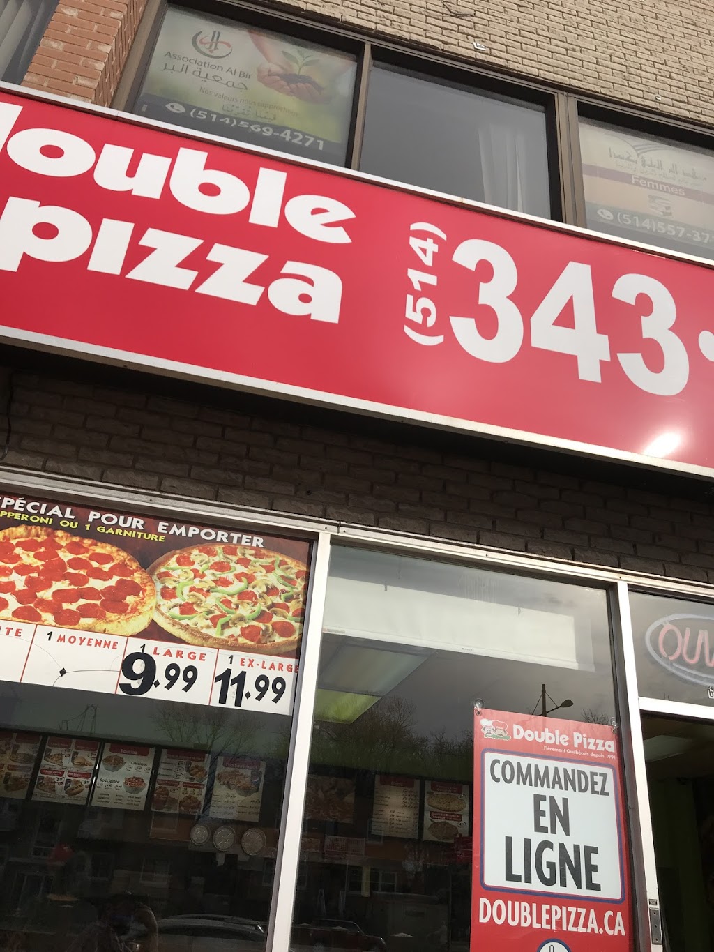 Double Pizza | 8604 Rue Sherbrooke E, Montréal, QC H1L 1B7, Canada | Phone: (514) 343-0343