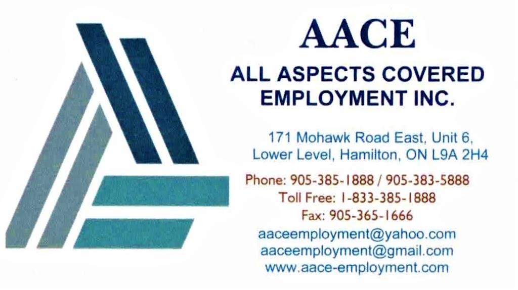 All Aspects Covered Employment INC. | 171 Mohawk RD East,Unit 6 (lower level, Hamilton, ON L9A 2H4, Canada | Phone: (905) 385-1888