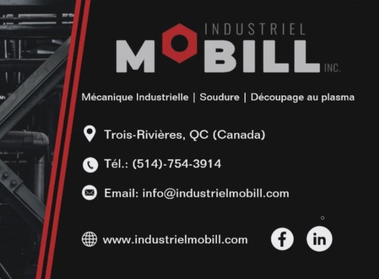 Industriel Mobill | 107 Pl. Jourdain #1, Trois-Rivières, QC G8W 2H3, Canada | Phone: (514) 754-3914