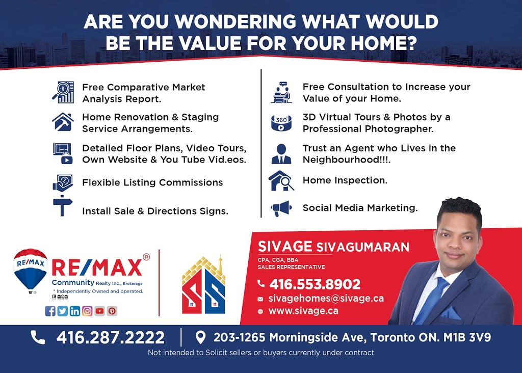 SIVAGE SIVAGUMARAN | 312-305 Milner Ave, Toronto, ON M1B 3V4 | Phone: (416) 553-8902