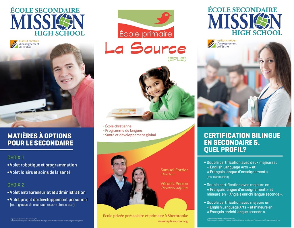 École Mission Site Val-Estrie | 1000 Chemin de Val Estrie, Waterville, QC J0B 3H0, Canada | Phone: (819) 791-7072