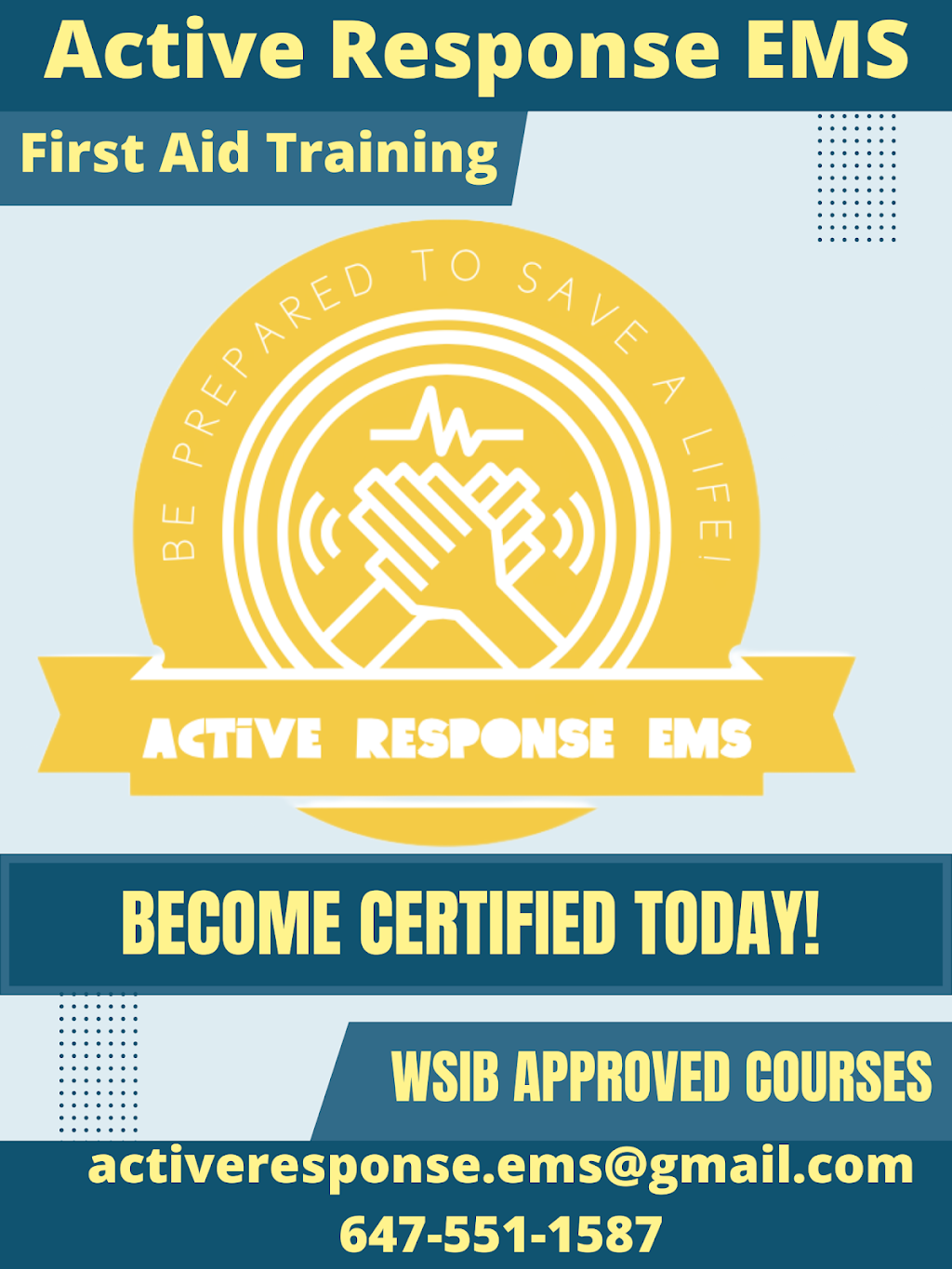 Active Response EMS Training | 34 Village Centre Pl, Mississauga, ON L4Z 1V9, Canada | Phone: (647) 551-1587