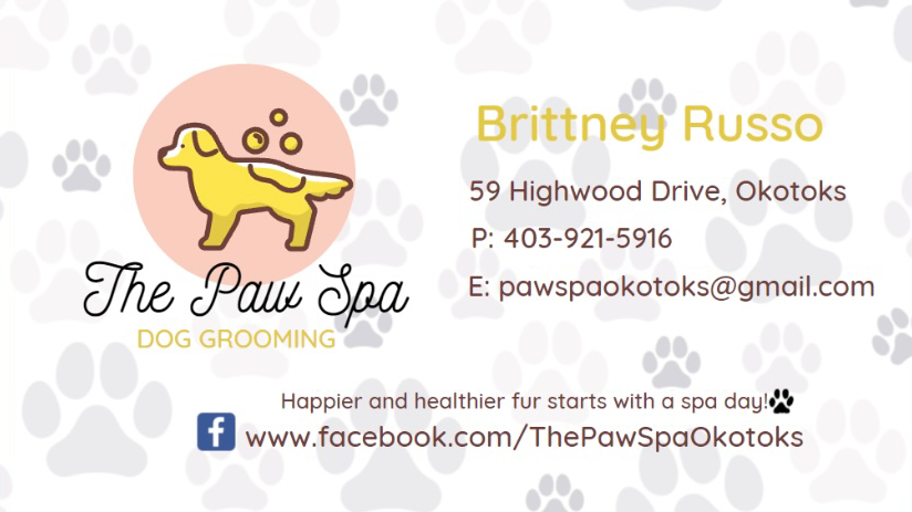 The Paw Spa | 59 Highwood Dr., Okotoks, AB T1S 5E4, Canada | Phone: (403) 921-5916