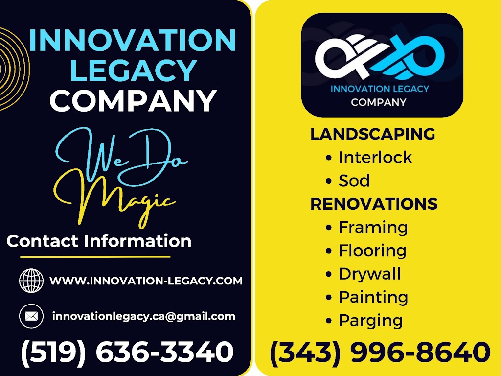 Innovation Legacy | Miikana Rd, Ottawa, ON K1X 0H7, Canada | Phone: (519) 636-3340