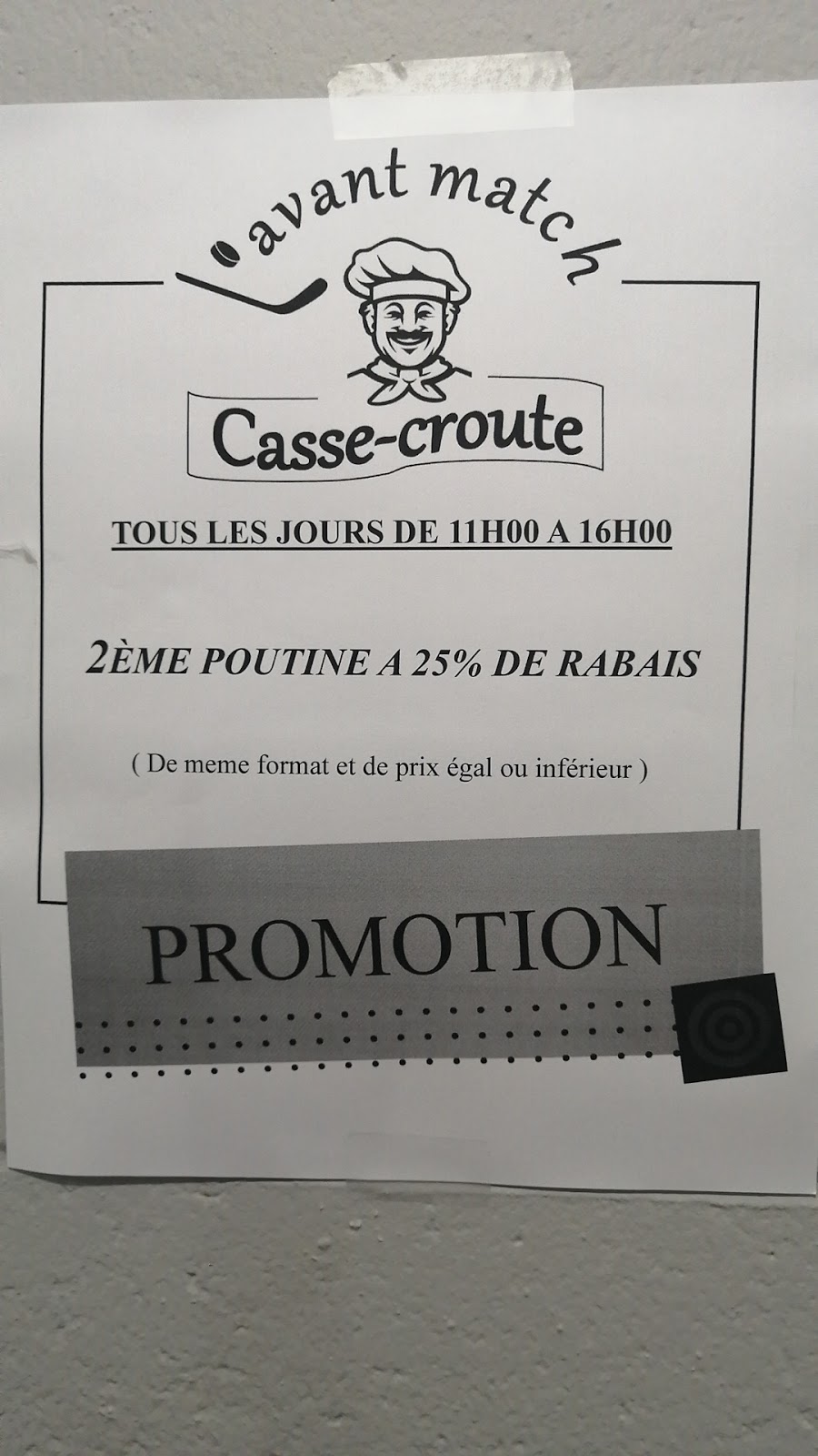 LAvant-Match Casse-Croûte | 4519 Boulevard Saint-Joseph, Saint-Nicéphore, QC J2A 1A9, Canada | Phone: (819) 477-6464