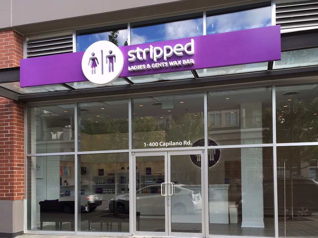 Stripped Wax Bar - Suter Brook Village | 400 Capilano Rd #1, Port Moody, BC V3H 5N1, Canada | Phone: (604) 330-2484