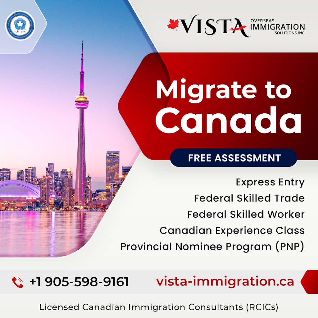 Vista Overseas Immigration Solutions Inc | 42 Keeleview Crescent, Brampton, ON L6R 0L6, Canada | Phone: (905) 598-9161