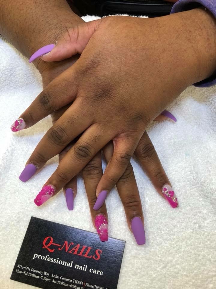 Q-Nails | 5411 Discovery Way #112, Leduc, AB T9E 8N4, Canada | Phone: (780) 986-3355