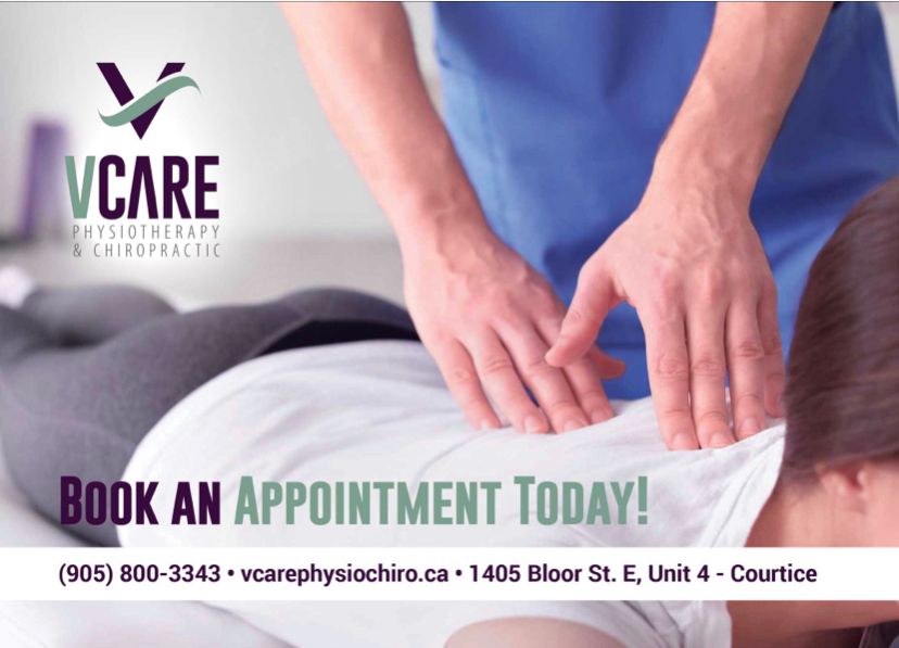 VCare Physio & Chiro | 1405 Bloor St Unit 5, Courtice, ON L1E 0A1, Canada | Phone: (905) 800-3343