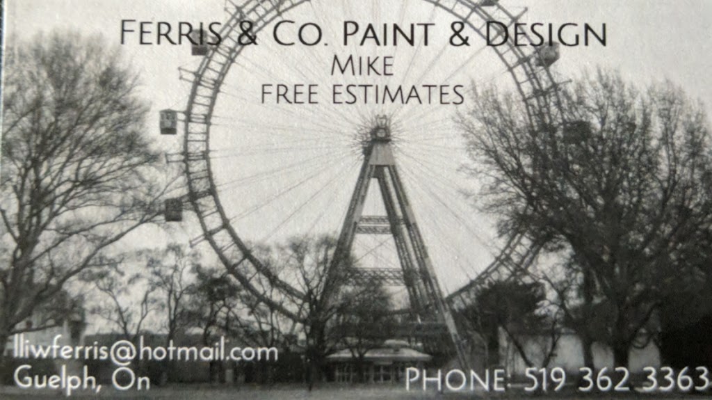 Ferris & Co Paint & Design | 83 Brentwood Dr, Guelph, ON N1H 5M9, Canada | Phone: (519) 362-3363