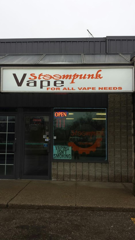 Steempunk Vape | 210 Samuelson St unit B, Cambridge, ON N1R 1K6, Canada | Phone: (519) 267-8273