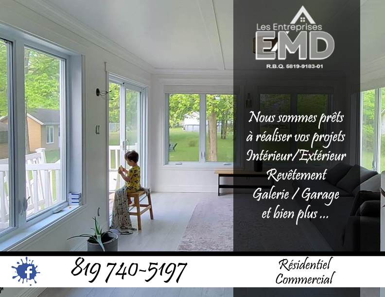 les entreprises EMD | 9 Rue Chatel, Victoriaville, QC G6P 8W1, Canada | Phone: (819) 740-5197