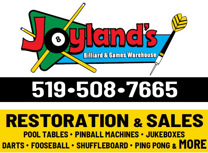 Joylands Billiard & Games Warehouse | 64 Linton Ave, Stratford, ON N5A 0B1, Canada | Phone: (519) 508-7665