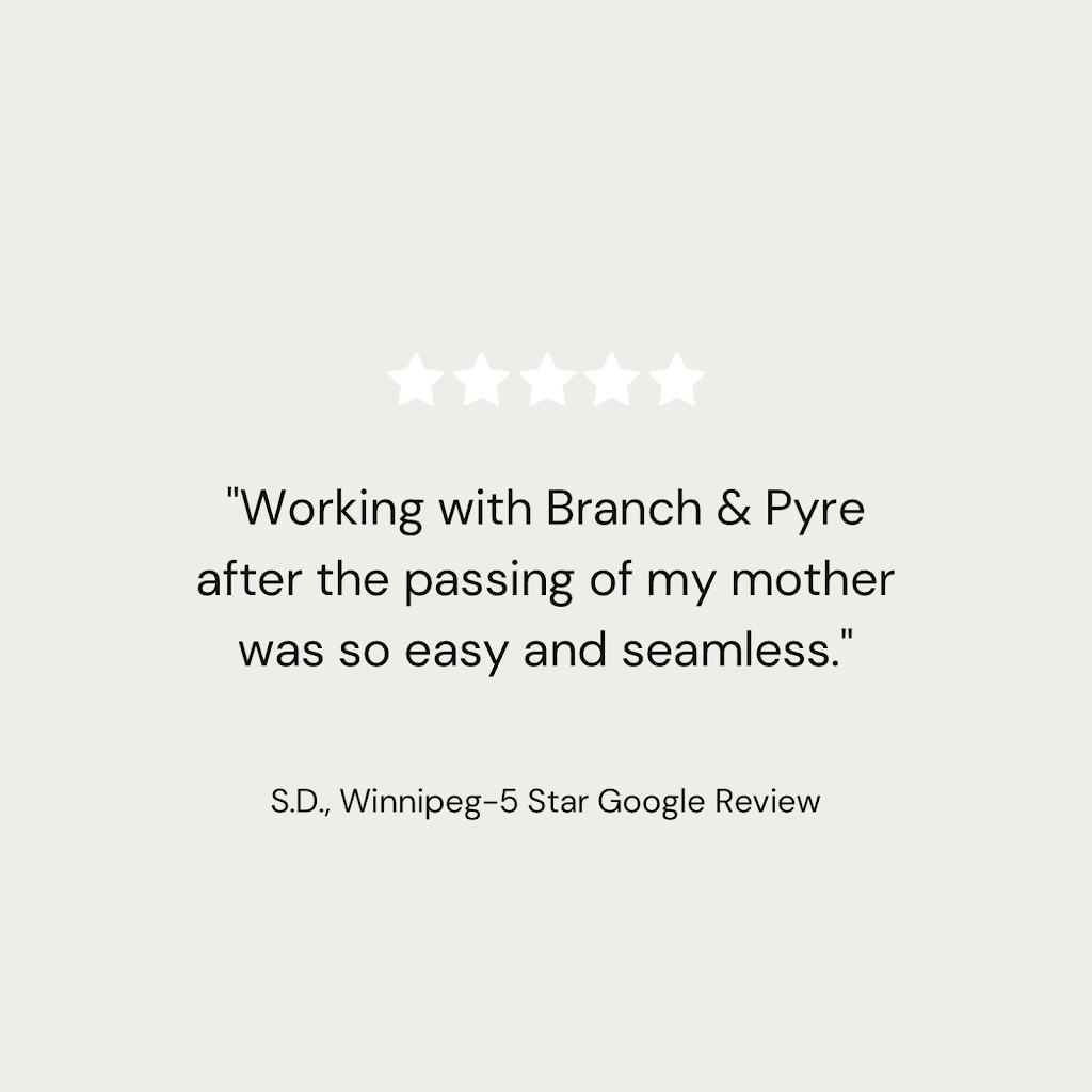 Branch & Pyre Cremation Care | 136 Lindsay St, Winnipeg, MB R3N 1G8, Canada | Phone: (204) 952-7741