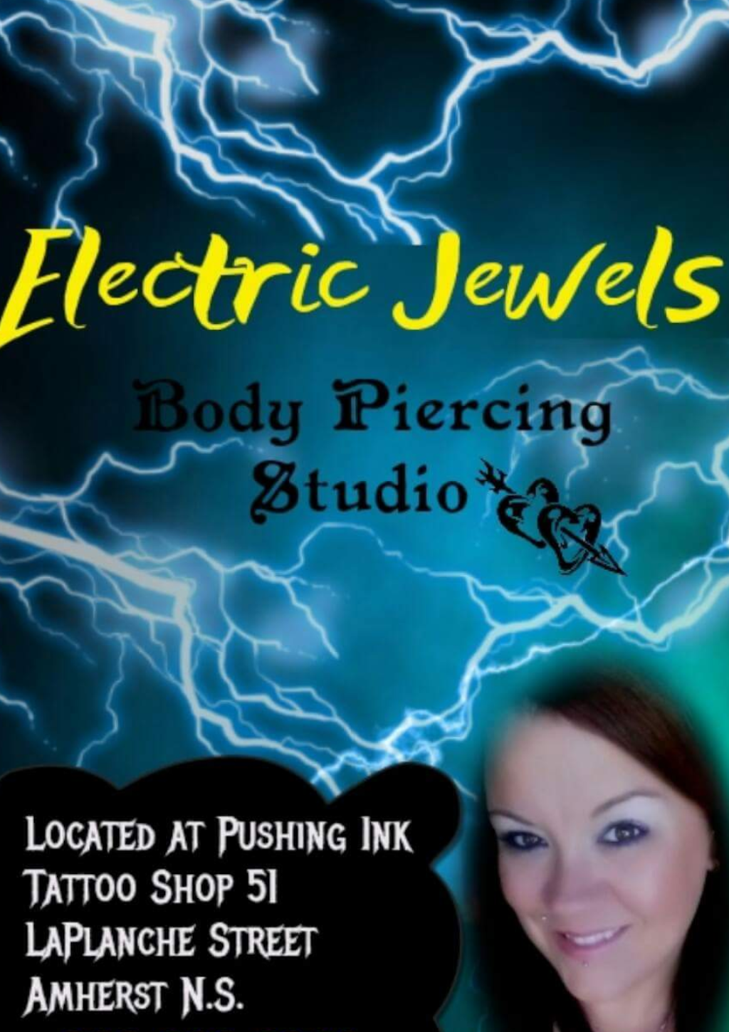 Electric jewels body piercing | 141 Victoria St E, Amherst, NS B4H 1X9, Canada | Phone: (902) 297-7812