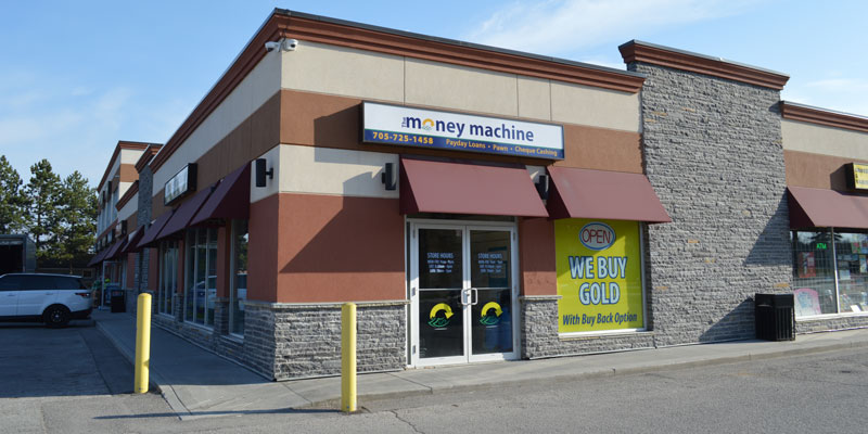 The Money Machine | 110 Little Ave #1, Barrie, ON L4N 4K8, Canada | Phone: (705) 725-1458