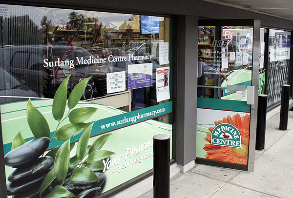 Surlang Medicine Centre Pharmacy | 19475 Fraser Hwy #105, Surrey, BC V3S 6K7, Canada | Phone: (604) 533-1041