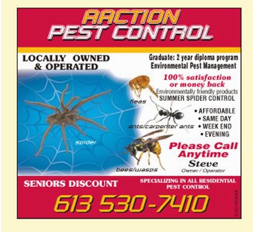 Aaction Pest Control | 2543 Battersea Rd, Glenburnie, ON K0H 1S0, Canada | Phone: (613) 530-7410