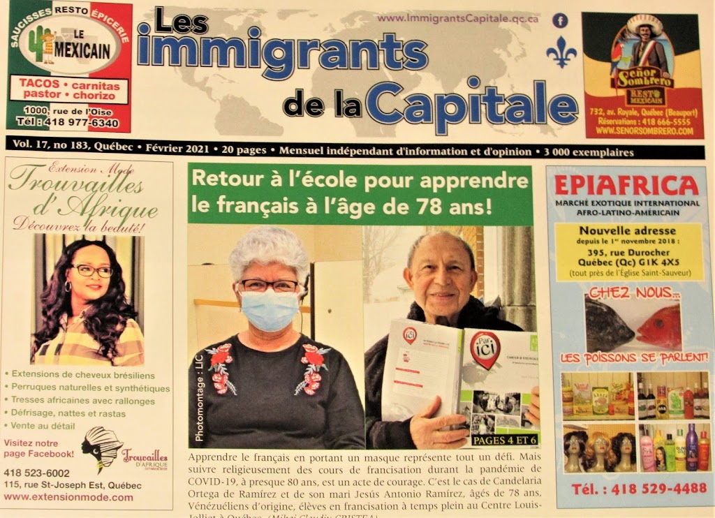 Les immigrants de la Capitale | 145 Rue Bigaouette, Québec, QC G1K 4L3, Canada | Phone: (581) 888-4976