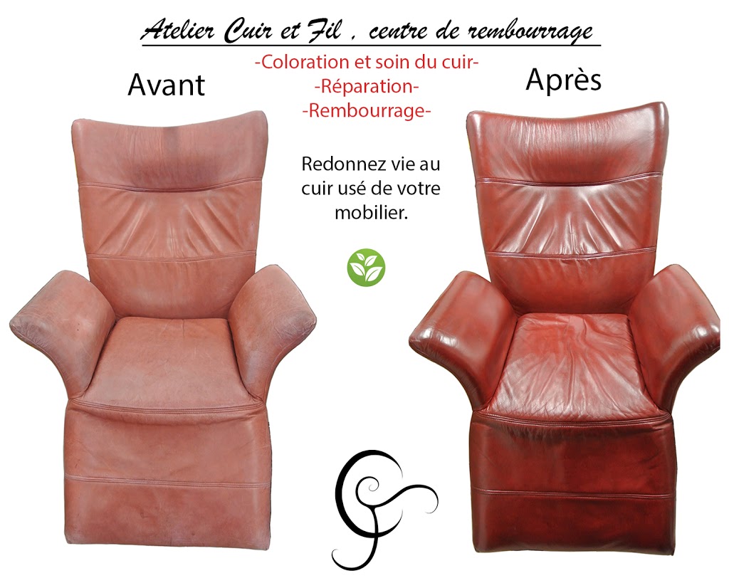 Atelier de rembourrage Cuir et Fil | #5230, Lourdes-de-Joliette, QC J0K 1K0, Canada | Phone: (514) 717-9091