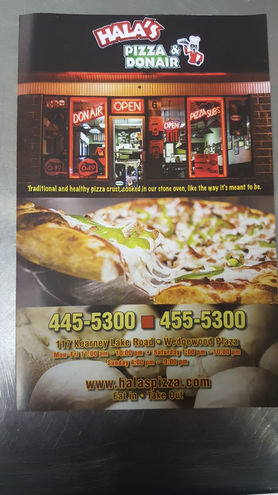 Halas Pizza & Donair | Wedgewood Plaza, 117 Kearney Lake Rd, Halifax, NS B3M 2B7, Canada | Phone: (902) 445-5300