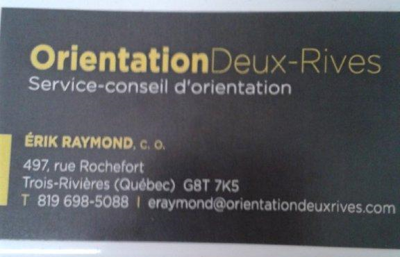 Orientation Deux-Rives | 1395 Avenue Nicolas Perrot, Bécancour, QC G9H 3B8, Canada | Phone: (819) 294-1183