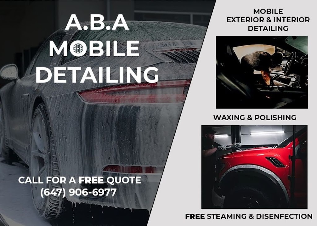 A.B.A Mobile Wash Services | 39 Brackenwood Ave, Richmond Hill, ON L4S 2P3, Canada | Phone: (647) 906-6977