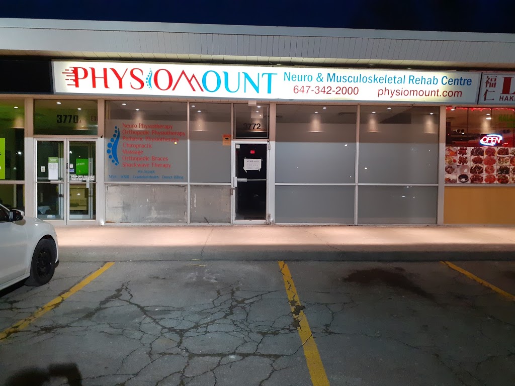 PhysioMount | 3772 Lawrence Ave E, Scarborough, ON M1G 1P9, Canada | Phone: (647) 342-2000