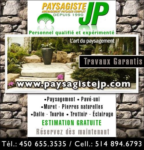 Paysagiste JP | 98 Rue de Vaudreuil, Boucherville, QC J4B 5G4, Canada | Phone: (450) 655-3535