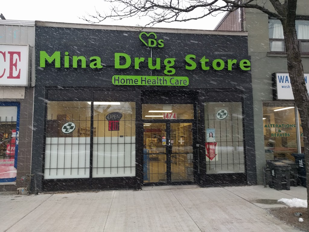 MINA DRUG STORE | 1474 Kingston Rd, Scarborough, ON M1N 1R6, Canada | Phone: (416) 699-7121