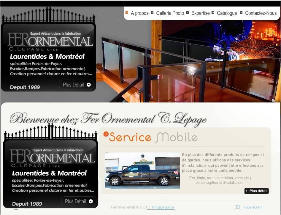 Fer Ornemental C Lepage | 23 Rue Brissette, Sainte-Agathe-des-Monts, QC J8C 1T3, Canada | Phone: (819) 324-0859