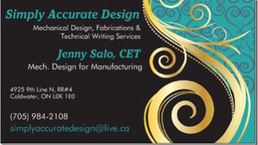 Simply Accurate Design Inc. | 4925 Line 9 N, Coldwater, ON L0K 1E0, Canada | Phone: (705) 984-2108