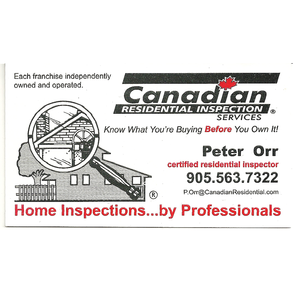 Canadian Residential Inspection Services St Catharines | 4559 St Volodymyr Ct, Beamsville, ON L0R 1B5, Canada | Phone: (800) 550-1533