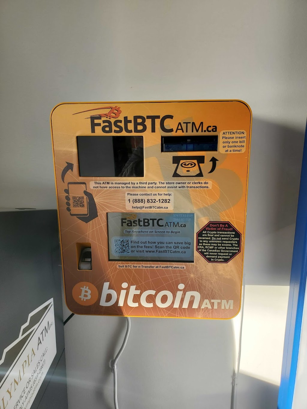 FastBTC Bitcoin ATM - Big Bee Convenience & Food Mart | 434 Lake St, St. Catharines, ON L2N 4H4, Canada | Phone: (888) 832-1282