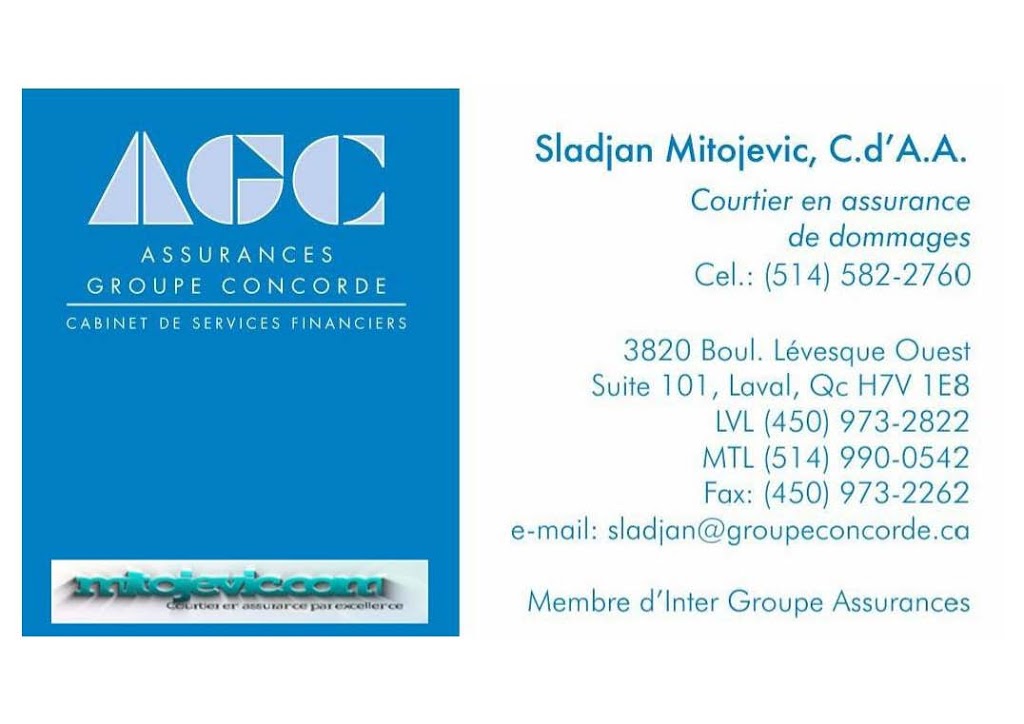 Sladjan Mitojevic, Broker in Assurances Groupe Concorde | 3820 Boulevard Lévesque O, Laval, QC H7V 1E8, Canada | Phone: (514) 582-2760