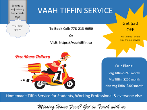 Vaah Tiffin Service | 27253 Fraser Hwy, Aldergrove, BC V4W 3P9, Canada | Phone: (778) 213-9050