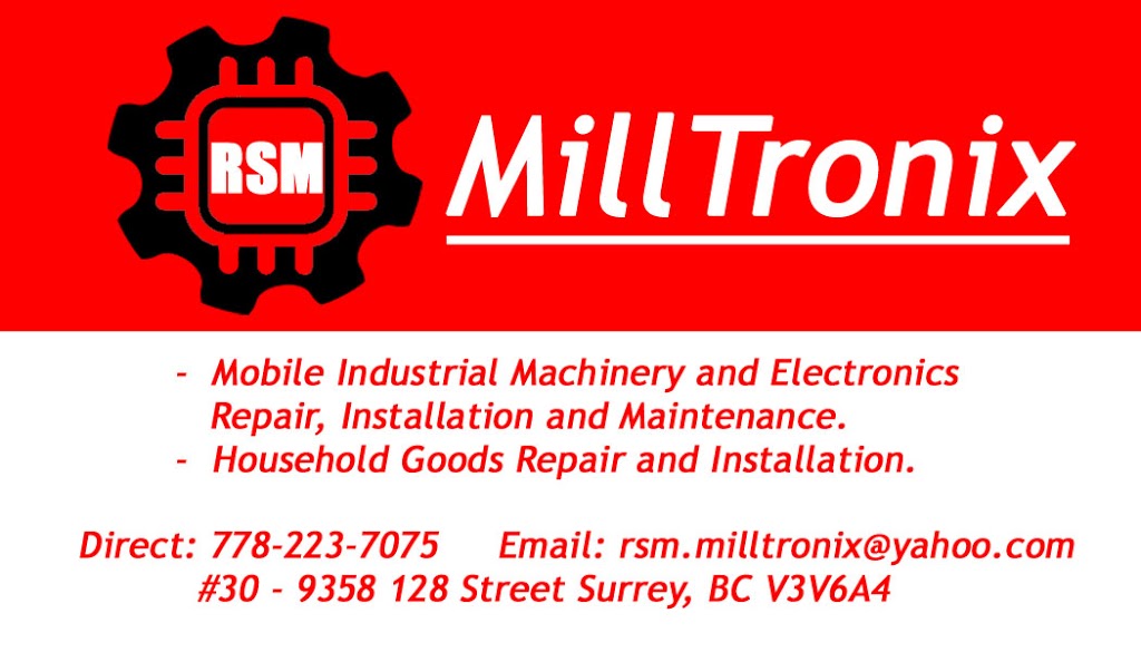 RSM MillTronix | 9358 128 St Unit 30, Surrey, BC V3V 6A4, Canada | Phone: (778) 223-7075