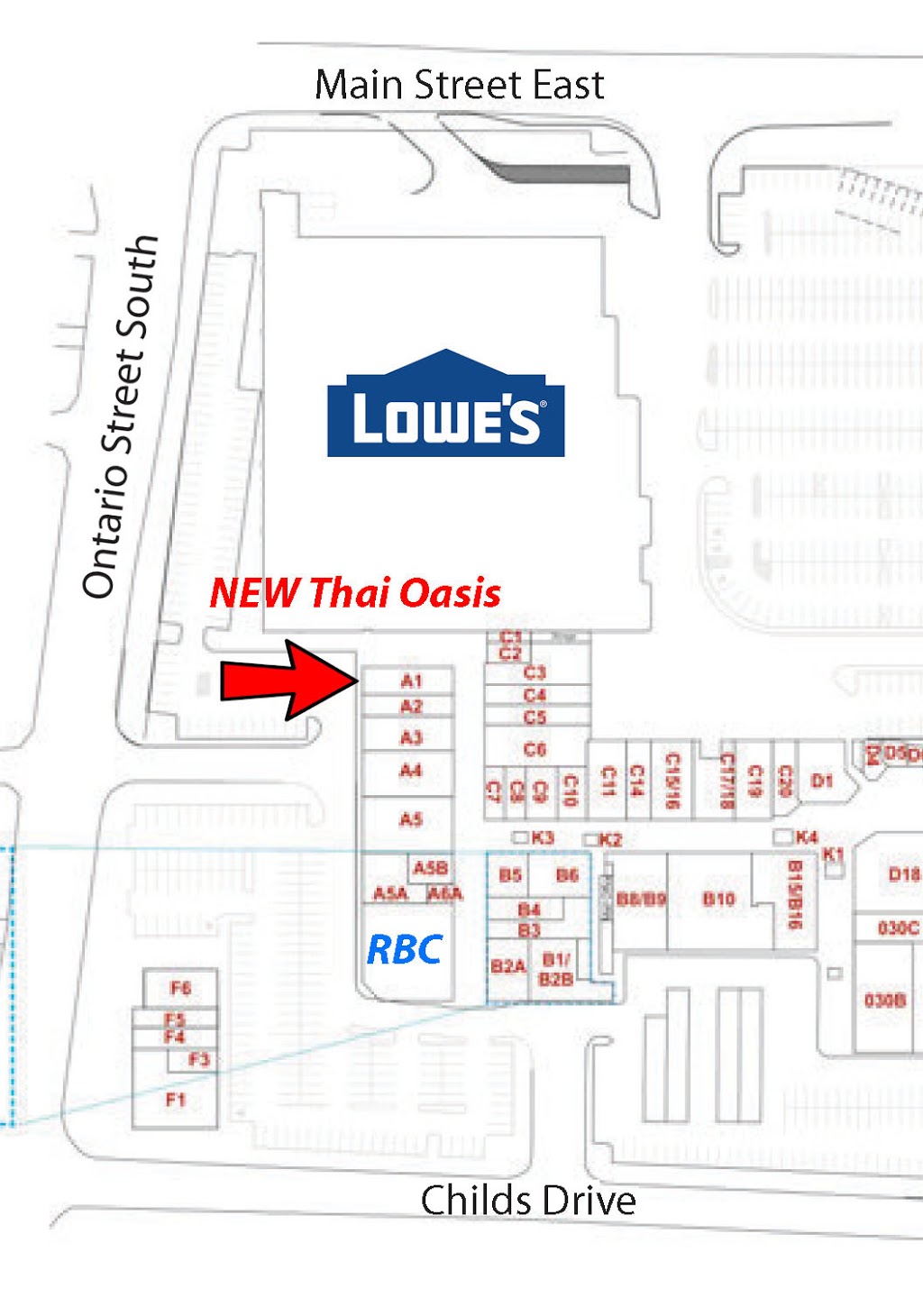 Thai Oasis | Milton Mall, 55 Ontario St S, Milton, ON L9T 2M3, Canada | Phone: (905) 864-9773