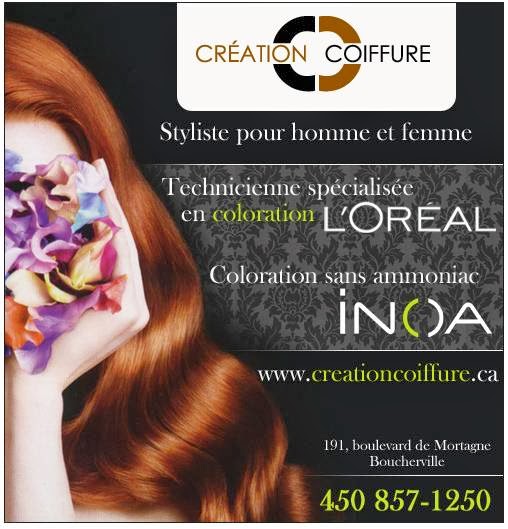 Creation Coiffure | 191 Boulevard de Mortagne, Boucherville, QC J4B 1A9, Canada | Phone: (450) 857-1250